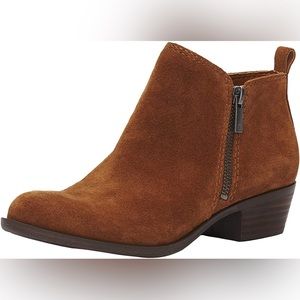 Lucky Brand Basel Booties Cedar Size 7